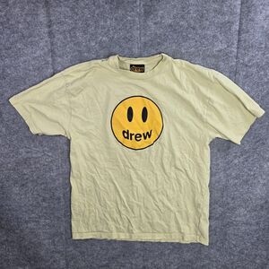 Drew House Shirt Mens Medium Yellow Smiley Face Graphic Tee Streetwear Skate